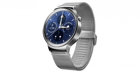 Huawei Watch silver front