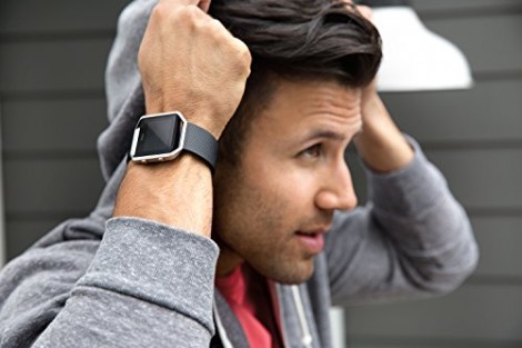 Fitbit Blaze black on wrist